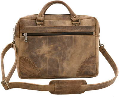 

Craft Play Handicraft 16 inch Laptop Messenger Bag(Brown), Rusty brown