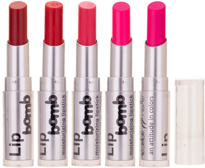 Color Fever Creamy Matte Lipstick(Dark Red-Red-Pink-Neon Pink-Neon)