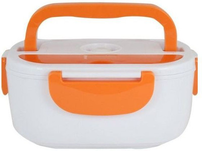 

Elegant Shopping Electronic heating lunch box 2 Containers Lunch Box(1050 ml), Orange;white