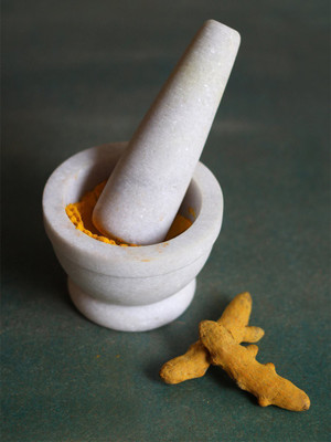 

Store Indya Marble Masher(White)