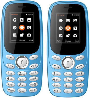 

I Kall K130 Combo of Two Mobiles(Light Blue)