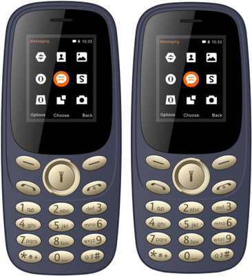 

I Kall K130 Combo of Two Mobiles(Dark Blue)