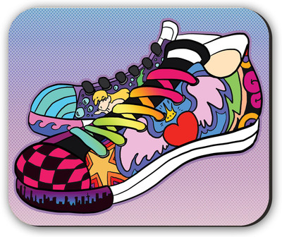 

Fantaboy Shoe Art Printed Mousepad(Multicolor)