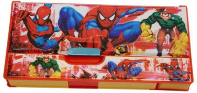 

GUBBAREY Spiderman Spiderman Art Plastic Pencil Box(Set of 1, Red)