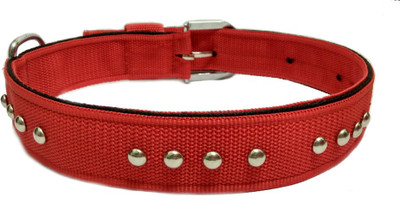 

Sollar's High Quality Nylon Stud Durable Dog Everyday Collar(, Red
