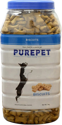 

Drools Purepet Milk Flavour Real Chicken Biscuit 1 kg Dry Dog Food