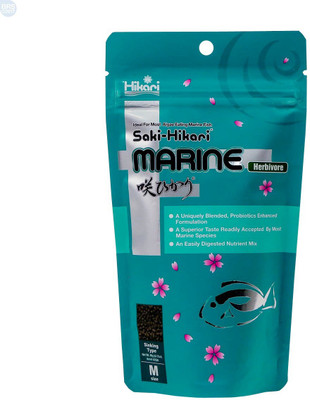 

Hikari Saki Marine Herbivore (M) 90g (3.17oz) | A Superior Taste Readily Accepted By Most Marine Species | An Easily Digested Nutrient Mix | 90 g Dry Fish Food