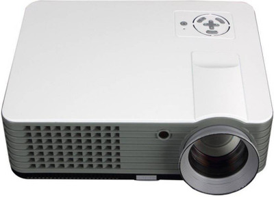 

PLAY PLAY™ 3500 lumens LED Projector Full HD Data Show TV Video Games Home Cinema Theater Video Projector HD 1920 x 1080P with high 5000 : 1 Contrast 3500 lm LED Corded Portable Projector(Silver, White)