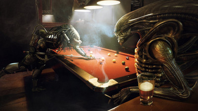 

Aabhaas Wall Poster Alien-movie-aliens-Predator-movie-Alien-vs.-Predator Paper Print(12 inch X 18 inch, Rolled)