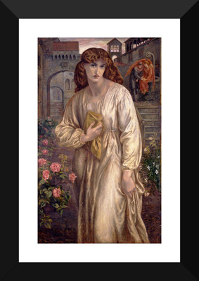 

The Salutation of Beatrice by Gabriel Rossetti - "Top 10 Gabriel Rossetti Paintings" Collection -Romanticism, Modern Art - Premium Quality Framed Poster (12 x 17 inches) For Home And Office Décor Paper Print(17 inch X 12 inch)