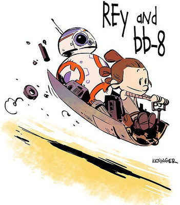

Akhuratha Wall Poster BB--Rey-Star-Wars-Calvin-and-Hobbes Paper Print(12 inch X 18 inch, Rolled)
