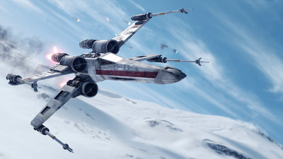 

Aabhaas Wall Poster Star-Wars-artwork-video-games-Star-Wars-Battlefront-X-wing Paper Print(12 inch X 18 inch, Rolled)
