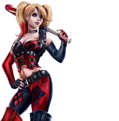 

Akhuratha Wall Poster Harley-Quinn-Batman-Joker-DC-Comics-digital-art Paper Print(12 inch X 18 inch, Rolled)