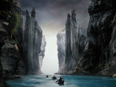 

Aabhaas Wall Poster The-Lord-of-the-Rings-movies-Argonath-The-Lord-of-the-Rings-The-Fellowship-of-the-Ring Paper Print(12 inch X 18 inch, Rolled)