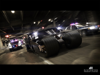 Aabhaas Wall Poster Batman-Batmobile-tumblers Paper Print(12 inch X 18 inch, Rolled)