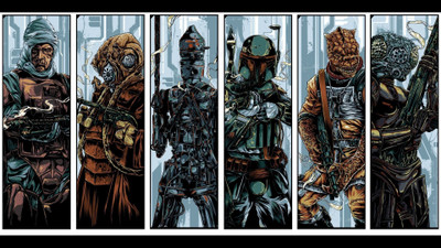

Aabhaas Wall Poster /-Star-Wars-Bossk-IG--Boba-Fett-Dengar Paper Print(12 inch X 18 inch, Rolled)