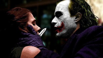 

Aabhaas Wall Poster movies-Joker-Batman-The-Dark-Knight-MessenjahMatt Paper Print(12 inch X 18 inch, Rolled)