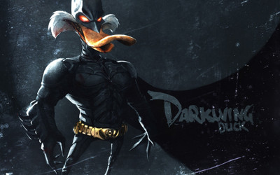 

Aabhaas Wall Poster Batman-Darkwing-Duck Paper Print(12 inch X 18 inch, Rolled)