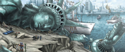 

Akhuratha Wall Poster artwork-superhero-Statue-of-Liberty-X-Men Paper Print(12 inch X 18 inch, Rolled)