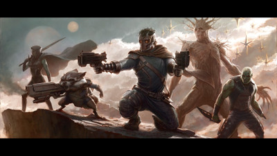 

Aabhaas Wall Poster movies-Guardians-of-the-Galaxy-The-Groot-Drax-the-Destroyer-Star-Lord-Rocket-Raccoon-Gamora Paper Print(12 inch X 18 inch, Rolled)