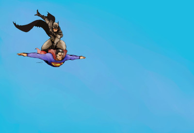 

Aabhaas Wall Poster Superman-Batman-friendship Paper Print(12 inch X 18 inch, Rolled)