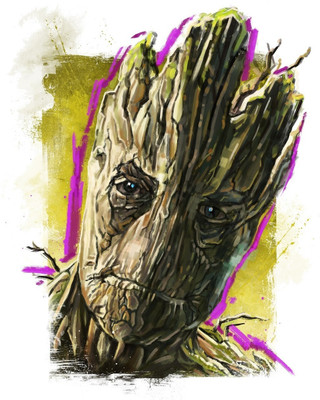 

Akhuratha Wall Poster Groot-The-Groot-Guardians-of-the-Galaxy Paper Print(12 inch X 18 inch, Rolled)