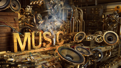 

music-steampunk Wall Poster Paper Print(12 inch X 18 inch, Rolled)