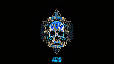 

Aabhaas Wall Poster /-Star-Wars-Jedi-skull-blue-black-Darth-Maul-minimalism Paper Print(12 inch X 18 inch, Rolled)