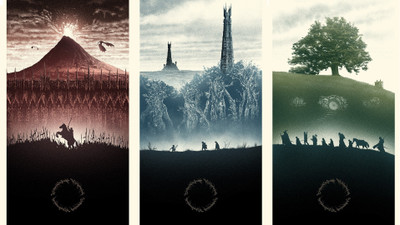 

Aabhaas Wall Poster The-Lord-of-the-Rings-The-Shire-Bag-End-Isengard-Mordor Paper Print(12 inch X 18 inch, Rolled)