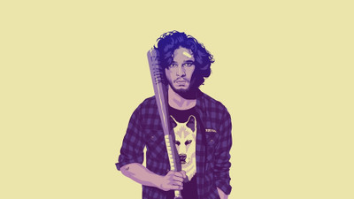 

Aabhaas Wall Poster-Game-of-Thrones-Jon-Snow Paper Print(12 inch X 18 inch, Rolled)