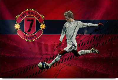 

Aabhaas David Beckham Wall Poster Fine Art Print(12 inch X 18 inch, Rolled)