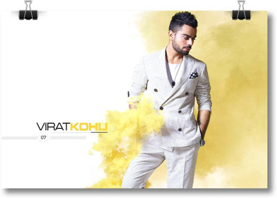 

Aabhaas Virat Kohli Wall Poster Fine Art Print(12 inch X 18 inch, Rolled)