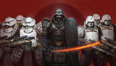 

Akhuratha Wall Poster science-fiction-samurai-Star-Wars-Darth-Vader Paper Print(12 inch X 18 inch, Rolled)