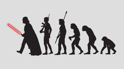 

Aabhaas Wall Poster Darth-Vader-evolution-movies Paper Print(12 inch X 18 inch, Rolled)