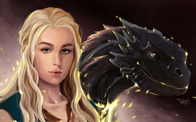 

Akhuratha Wall Poster-Game-of-Thrones-Daenerys-Targaryen Paper Print(12 inch X 18 inch, Rolled)