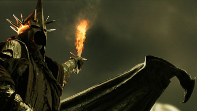 

Akhuratha Wall Poster Witchking-of-Angmar-Nazg%C%BBl-The-Lord-of-the-Rings-sword-fire Paper Print(12 inch X 18 inch, Rolled)