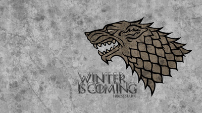 

Akhuratha Wall Poster-Game-of-Thrones-House-Stark-sigils-Winter-Is-Coming Paper Print(12 inch X 18 inch, Rolled)