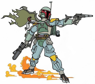

Akhuratha Wall Poster Star-Wars-Boba-Fett-minimalism Paper Print(12 inch X 18 inch, Rolled)