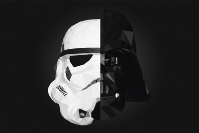 

Aabhaas Wall Poster /-Star-Wars-Darth-Vader-low-poly-splitting Paper Print(12 inch X 18 inch, Rolled)
