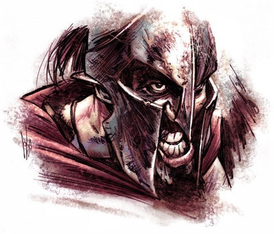 

Akhuratha Wall Poster Sparta--Leonidas-drawing-movies Paper Print(12 inch X 18 inch, Rolled)