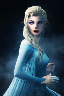 

Akhuratha Wall Poster Princess-Elsa-Frozen-movie-artwork Paper Print(18 inch X 12 inch, Rolled)