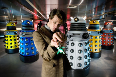 

Aabhaas Wall Poster TV-Doctor-Who-Matt-Smith-Daleks-Eleventh-Doctor Paper Print(12 inch X 18 inch, Rolled)