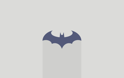 Akhuratha Wall Poster Batman-Batman-logo-minimalism Paper Print(12 inch X 18 inch, Rolled)
