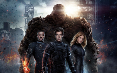

Aabhaas Wall Poster -Fantastic-Four-movies-The-Thing-Human-Torch-Kate-Mara Paper Print(12 inch X 18 inch, Rolled)
