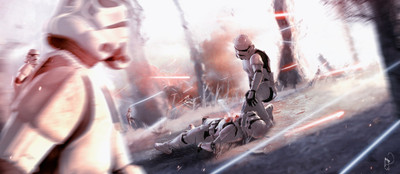 

Aabhaas Wall Poster -Star-Wars-battle Paper Print(12 inch X 18 inch, Rolled)