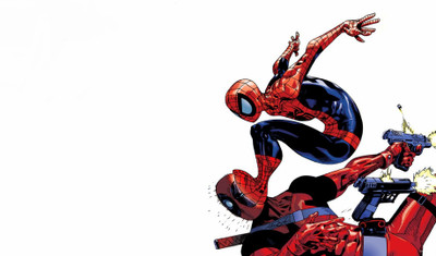 

Aabhaas Wall Poster Spider-Man-Deadpool Paper Print(12 inch X 18 inch, Rolled)