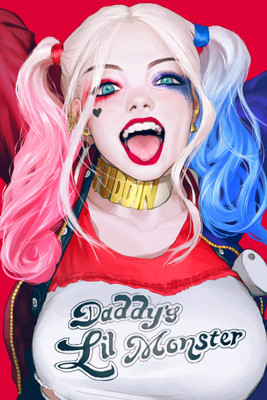 

Akhuratha Wall Poster Harley-Quinn-Suicide-Squad-Batman Paper Print(18 inch X 12 inch, Rolled)