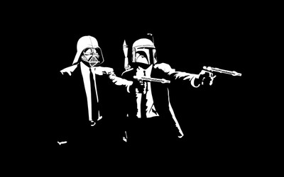 

Akhuratha Wall Poster Star-Wars-Pulp-Fiction-movies-Darth-Vader-Boba-Fett Paper Print(12 inch X 18 inch, Rolled)