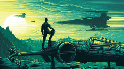 

Akhuratha Wall Poster Star-Wars-Episode-VII---The-Force-Awakens-Star-Wars-Dan-Mumford Paper Print(12 inch X 18 inch, Rolled)