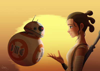 

Akhuratha Wall Poster Rey-Star-Wars Paper Print(12 inch X 18 inch, Rolled)